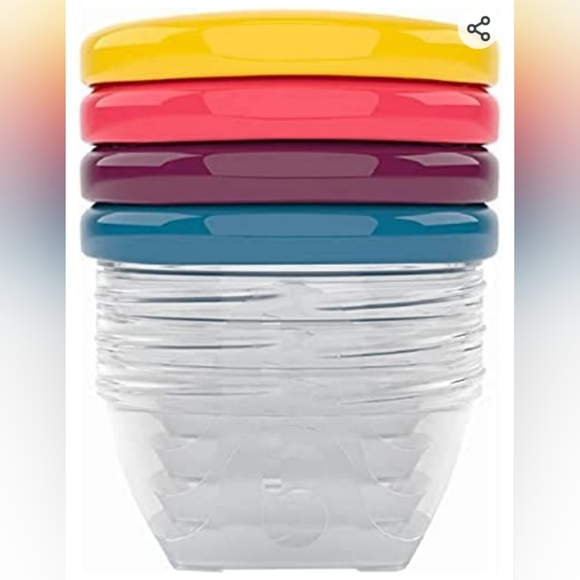 2/$18 NWOT Babymoov Leak Proof Storage Bowls Set of 4 - Picture 4 of 4